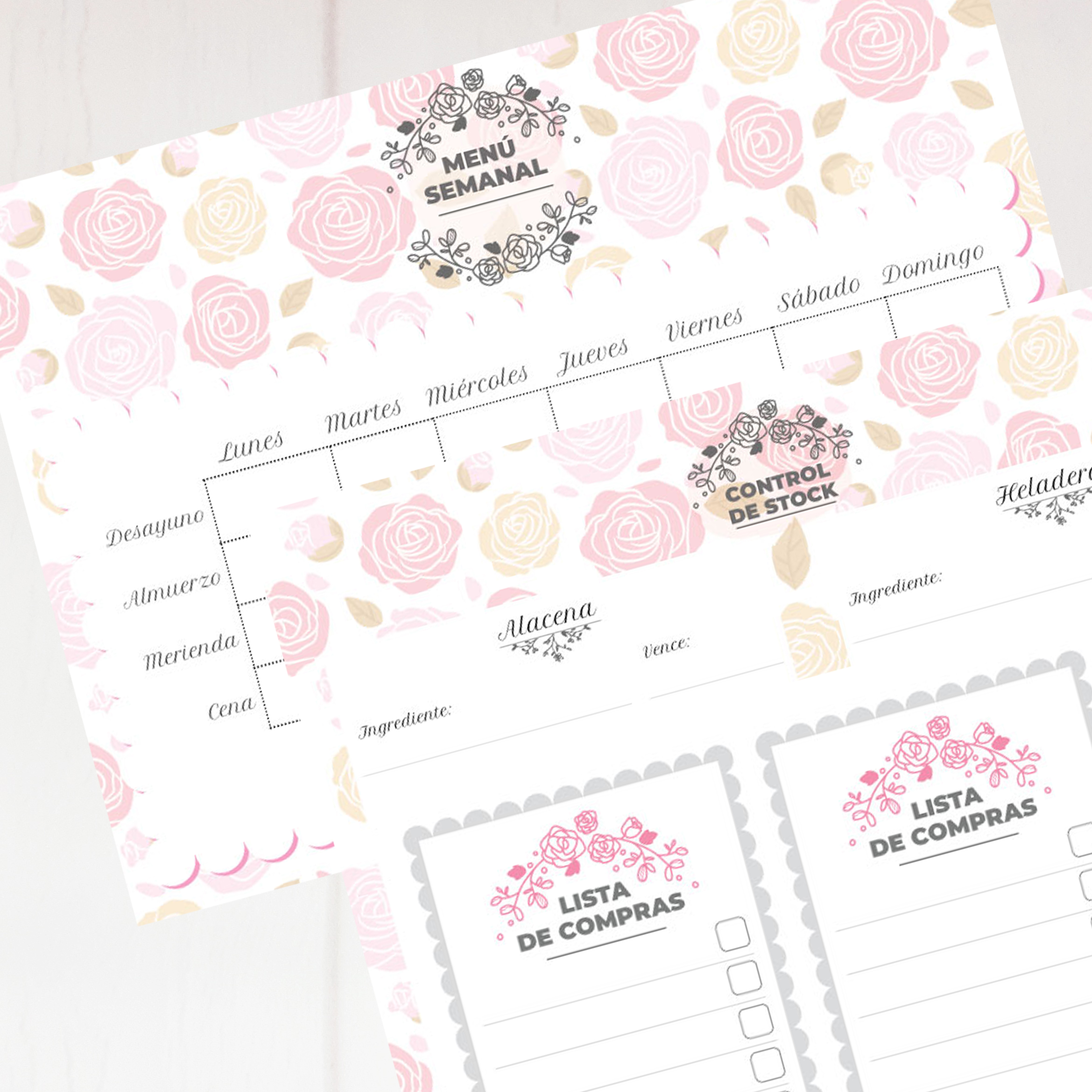 Planner de comidas - Reina de Vainilla