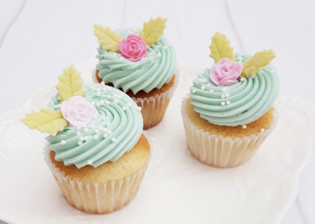 Mini cupcakes de vainilla