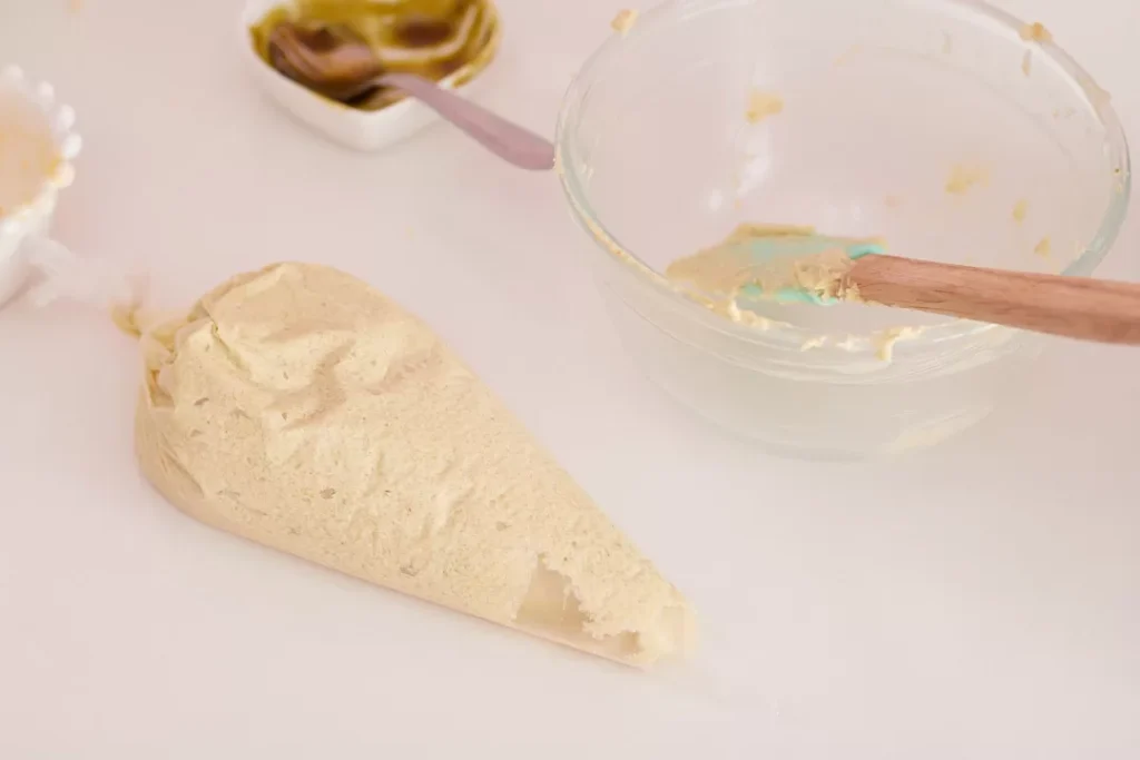 crema de pistacho en manga